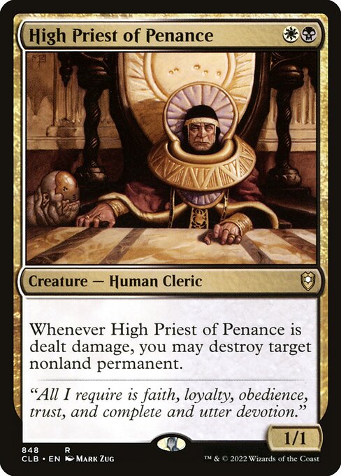 High Priest of Penance XCLB-848 Rare Near Mint Englisch