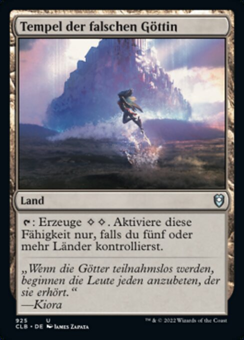 Tempel der falschen Göttin XCLB-925 Uncommon Near Mint Deutsch