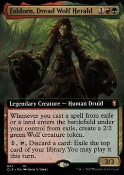 Faldorn, Schreckenswolf-Heroldin (V.2) XCLB-641 Mythic Excellent Deutsch