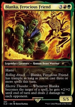 Blanka, Ferocious Friend SLDFS-431 Rare Excellent Englisch Foil