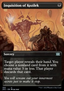Inquisition of Kozilek X2X2-355 Uncommon Light Played Englisch Foil