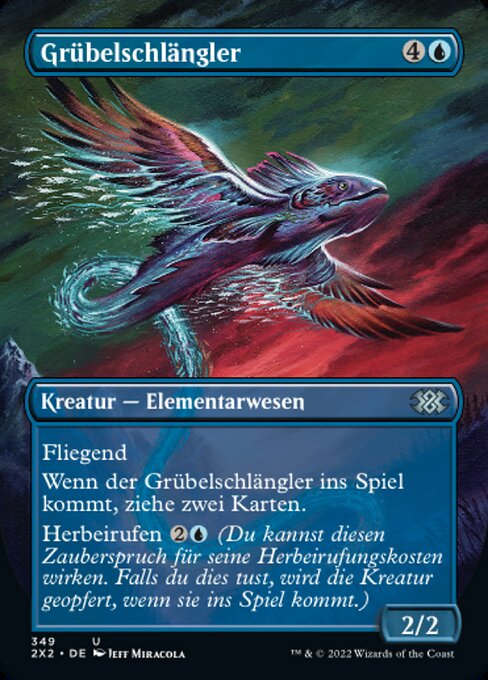 Grübelschlängler X2X2-349 Uncommon Near Mint Deutsch Foil