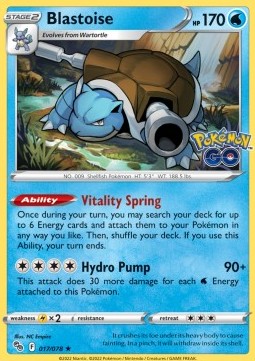 Blastoise PGO-017 Holo Rare Near Mint Englisch