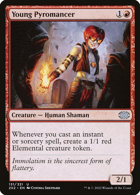 Junger Pyromagier 2X2-131 Uncommon Excellent Englisch