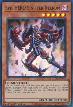 Evil HERO Sinister Necrom LDS3-026 Ultra Rare Excellent Englisch 1. Auflage