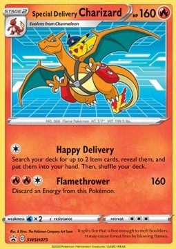 Special Delivery Charizard SWSH-075 Promo Excellent Englisch