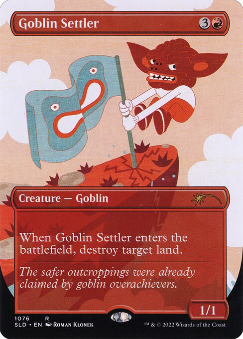 Goblin Settler SLDAS-1076 Rare Excellent Englisch Foil
