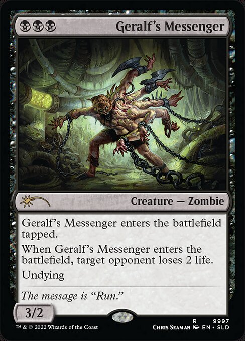 Geralf's Messenger SLDAS-9997 Rare Near Mint Englisch Foil
