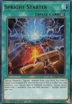 Spright Starter POTE-055 Ultra Rare Excellent Englisch 1. Auflage