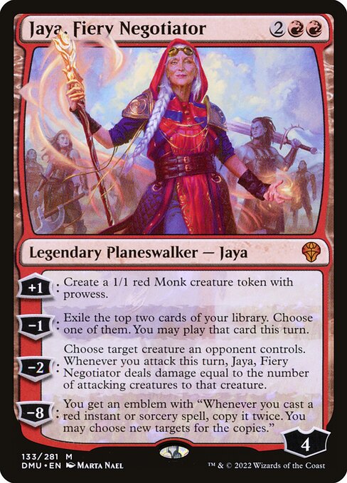Jaya, Fiery Negotiator DMU-133 Mythic Excellent Englisch Foil