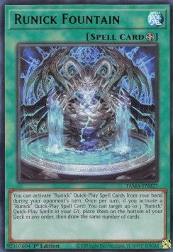 Runischer Brunnen TAMA-DE027 Ultra Rare Excellent Deutsch 1. Auflage