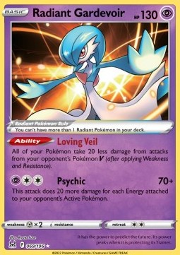 Radiant Gardevoir LOR-069 Ultra Rare Excellent Englisch