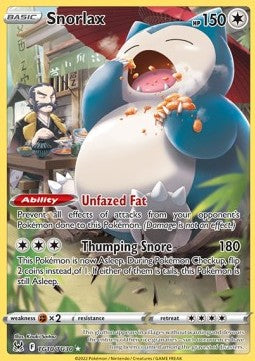 Snorlax LOR-TG10 Holo Rare Near Mint Englisch