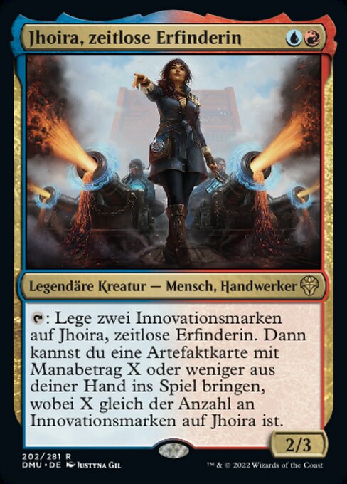 Jhoira, zeitlose Erfinderin DMU-202 Rare Near Mint Deutsch Foil