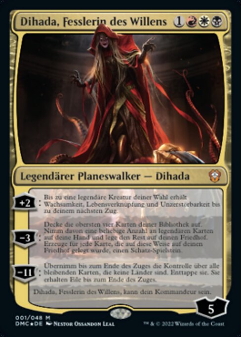 Dihada, Fesslerin des Willens DMC-1 Mythic Excellent Deutsch Foil