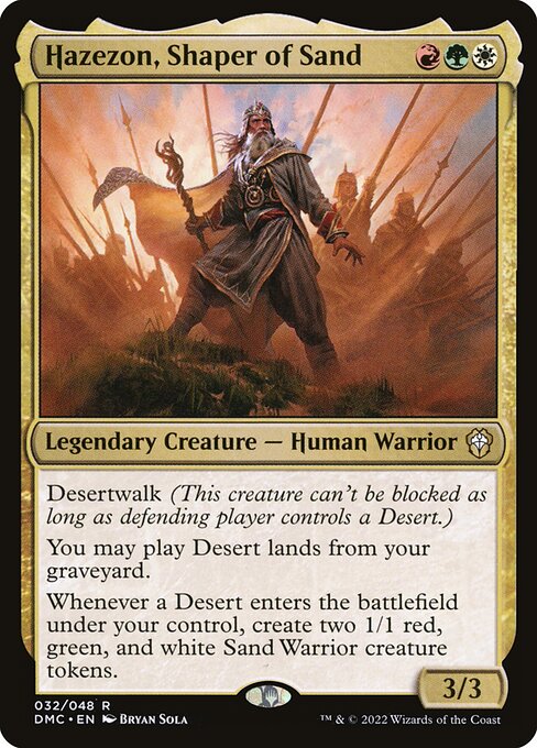 Hazezon, Shaper of Sand DMC-32 Rare Excellent Englisch