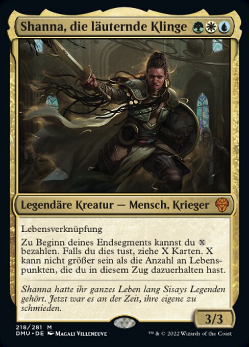 Shanna, die läuternde Klinge DMU-218 Mythic Near Mint Deutsch