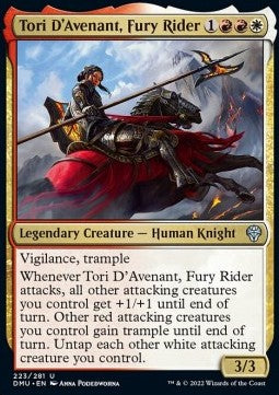 Tori D'Avenant, Fury Rider DMU-223 Uncommon Excellent Englisch Foil