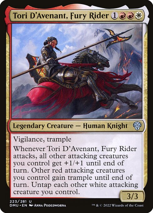 Tori D'Avenant, Fury Rider DMU-223 Uncommon Excellent Englisch Foil
