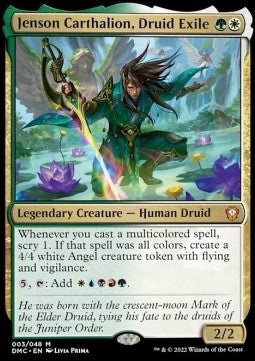 Jenson Carthalion, Druide im Exil DMC-3 Mythic Near Mint Deutsch