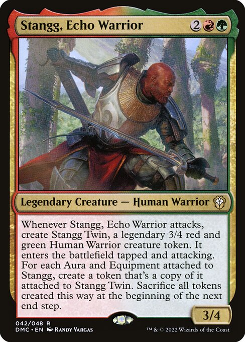 Stangg, Echo Warrior DMC-42 Rare Light Played Englisch