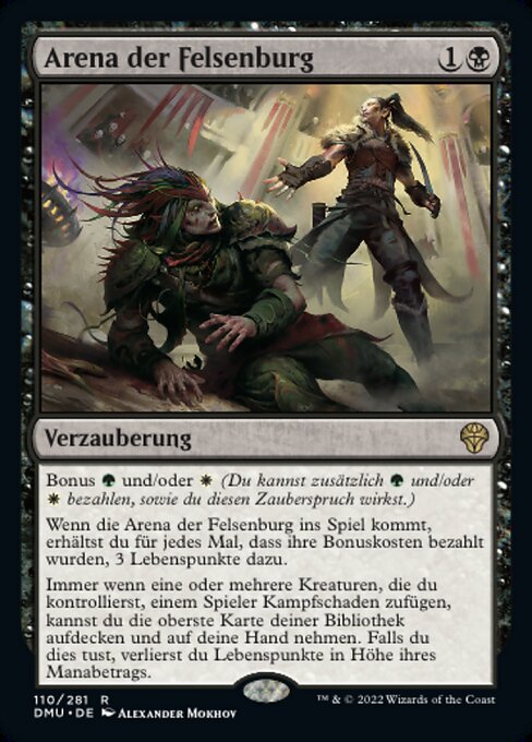 Arena der Felsenburg DMU-110 Rare Near Mint Deutsch Foil