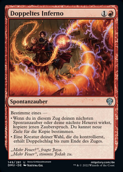 Doppeltes Inferno DMU-149 Uncommon Near Mint Deutsch