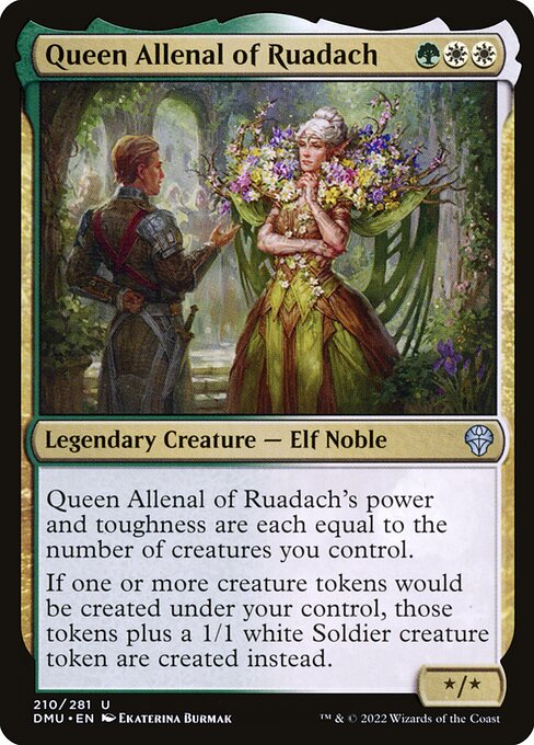 Queen Allenal of Ruadach DMU-210 Uncommon Near Mint Englisch Foil