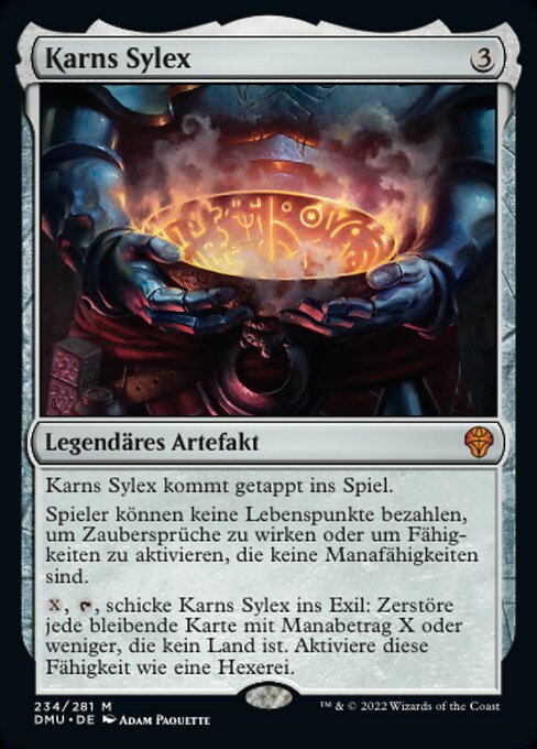 Karns Sylex DMU-234 Mythic Near Mint Deutsch Foil