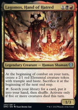 Lagomos, Hand des Hasses DMU-205 Uncommon Excellent Englisch Foil