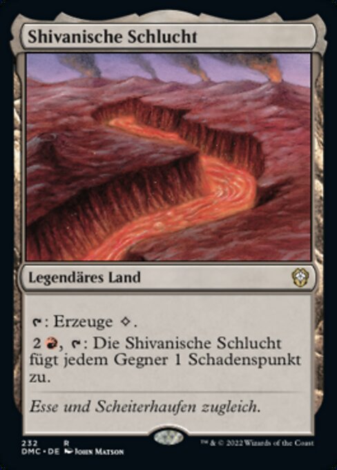 Shivanische Schlucht DMC-232 Rare Near Mint Deutsch