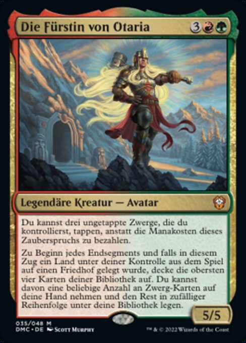The Lady of Otaria DMC-35 Mythic Excellent Deutsch