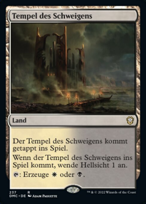 Tempel des Schweigens DMC-237 Rare Excellent Deutsch