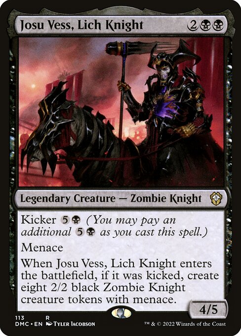 Josu Vess, Lich Knight DMC-113 Rare Near Mint Englisch