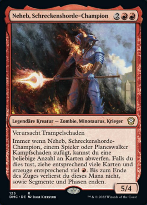 Neheb, Schreckenshorde-Champion DMC-125 Rare Near Mint Deutsch