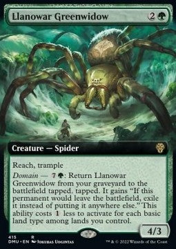 Llanowar-Grünwitwe XDMU-415 Rare Excellent Deutsch
