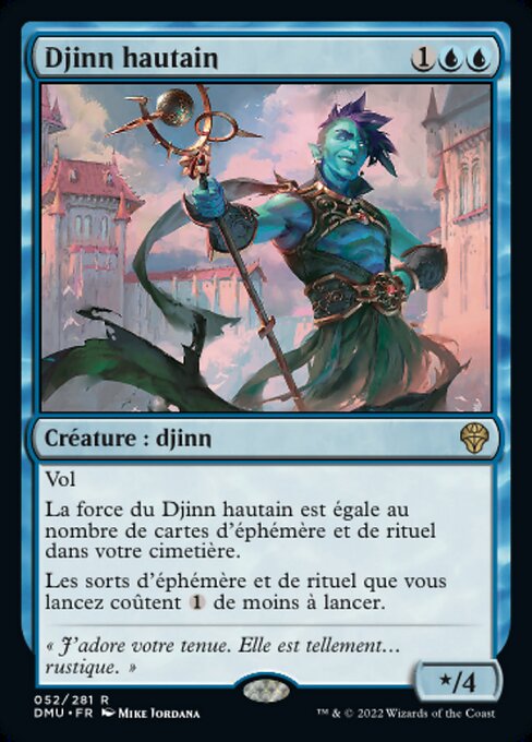 Haughty Djinn DMU-52 Rare Excellent Französisch Foil