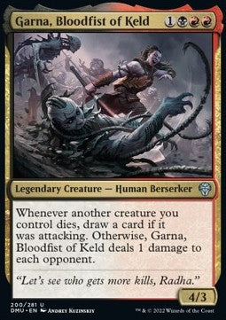 Garna, Blutfaust von Keld DMU-200 Uncommon Excellent Englisch Foil