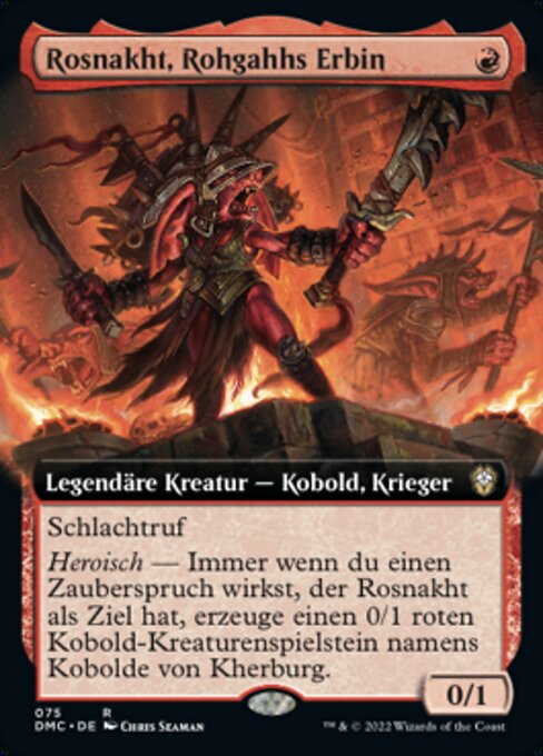 Rosnakht, Heir of Rohgahh XDMC-75 Rare Near Mint Deutsch Foil