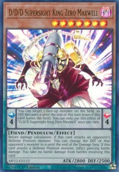 D/D/D-Supervisier-König Zero Maxwell MP22-112 Ultra Rare Excellent Deutsch 1. Auflage