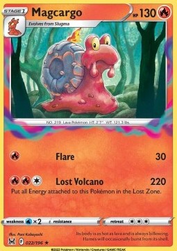 Magcargo LOR-022 Rare Near Mint Deutsch