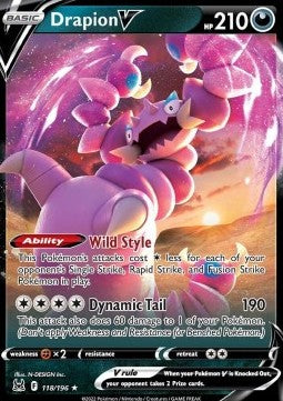 Drapion V LOR-118 Ultra Rare Excellent Englisch