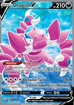 Drapion V LOR-182 Ultra Rare Near Mint Englisch