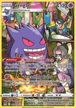 Gengar LOR-TG06 Holo Rare Good Französisch