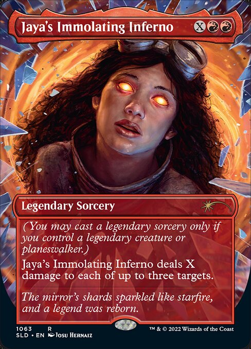Jaya's Immolating Inferno SLDAUS-1063 Rare Near Mint Englisch Foil