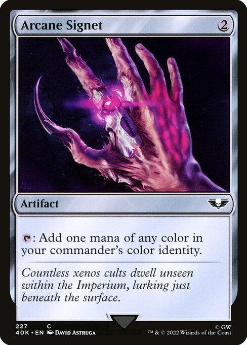 Arcane Signet 40K-227 Common Good Englisch