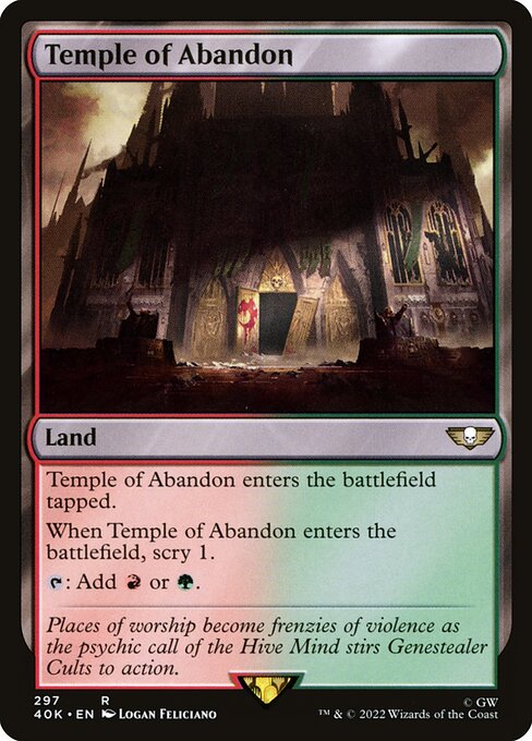Temple of Abandon 40K-297 Rare Near Mint Englisch