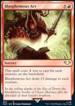 Blasphemous Act 40K-204 Rare Near Mint Englisch