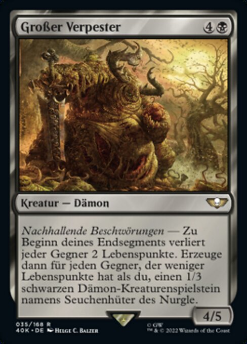 Großer Verpester 40K-35 Rare Excellent Deutsch