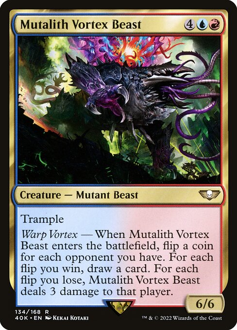 Mutalith Vortex Beast 40K-134 Rare Near Mint Englisch